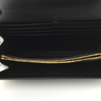 Versace Calfskin 90's Vintage Logo Chain Evening Bag Black 5 of 9