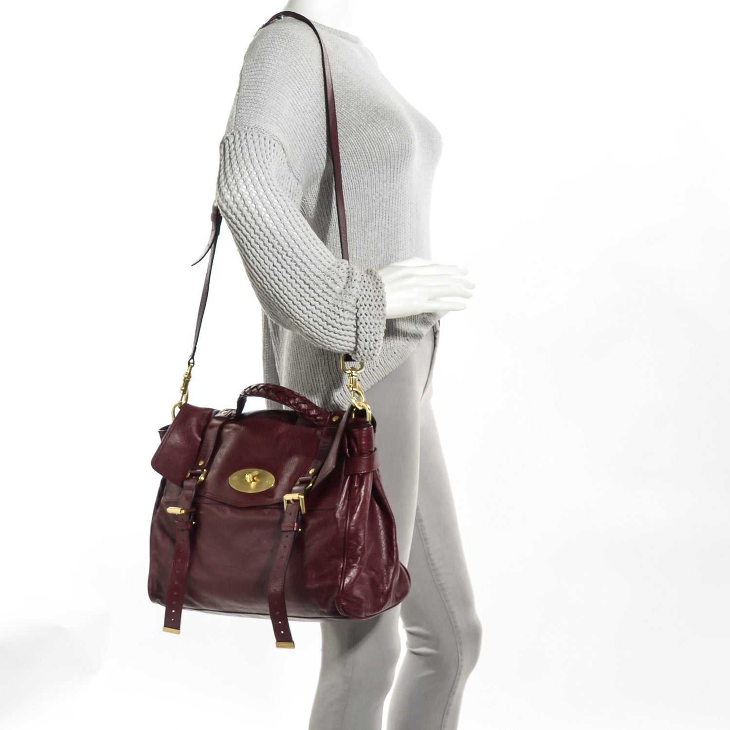 Mulberry Soft Buffalo Oversized Alexa Conker 2 of 9