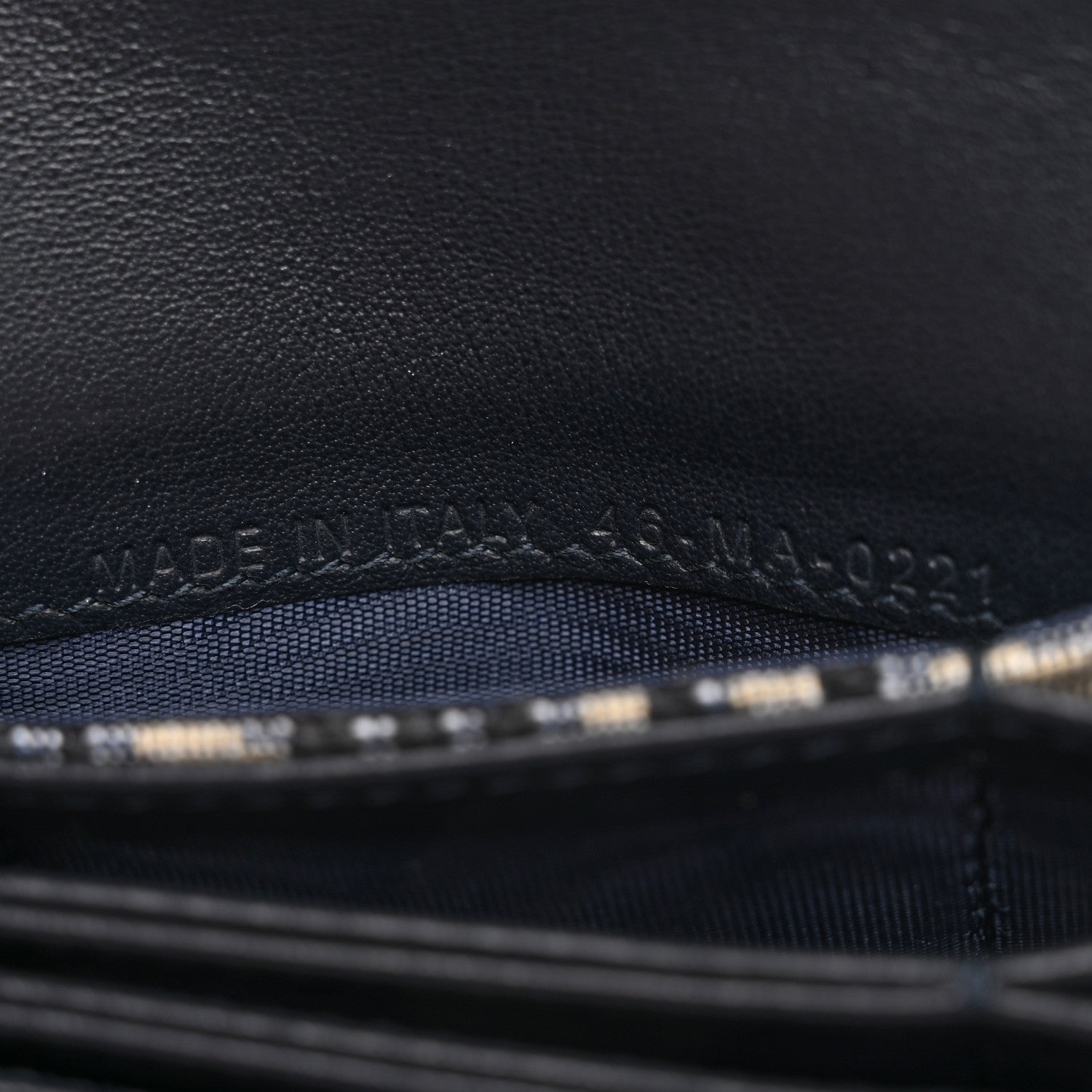 Christian Dior Oblique Saddle Card Holder Blue 7 of 8