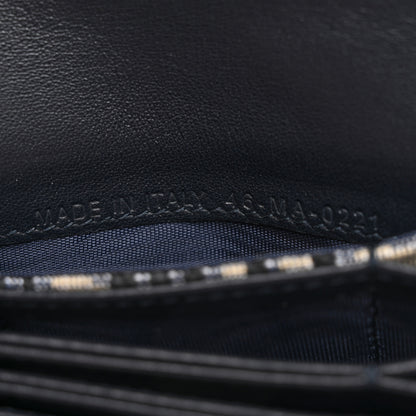 Christian Dior Oblique Saddle Card Holder Blue 7 of 8