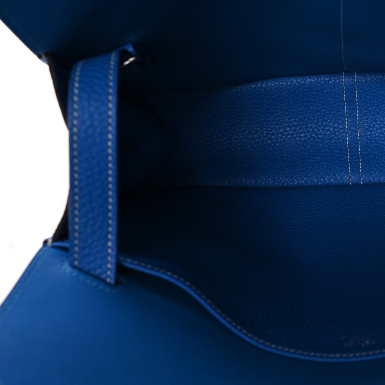 Hermes Taurillon Clemence Halzan 31 GM Bleu Zanzibar 5 of 11