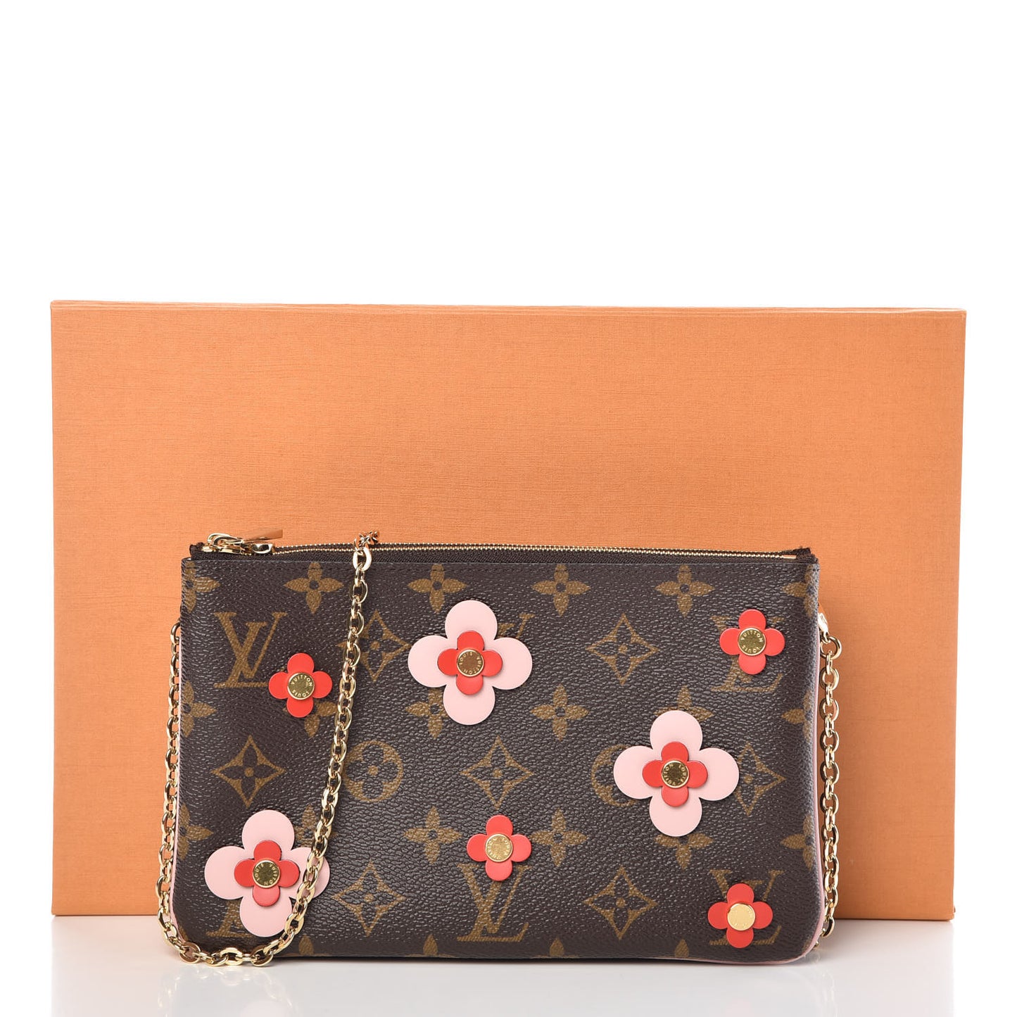 Monogram Blooming Flowers Double Zip Pochette