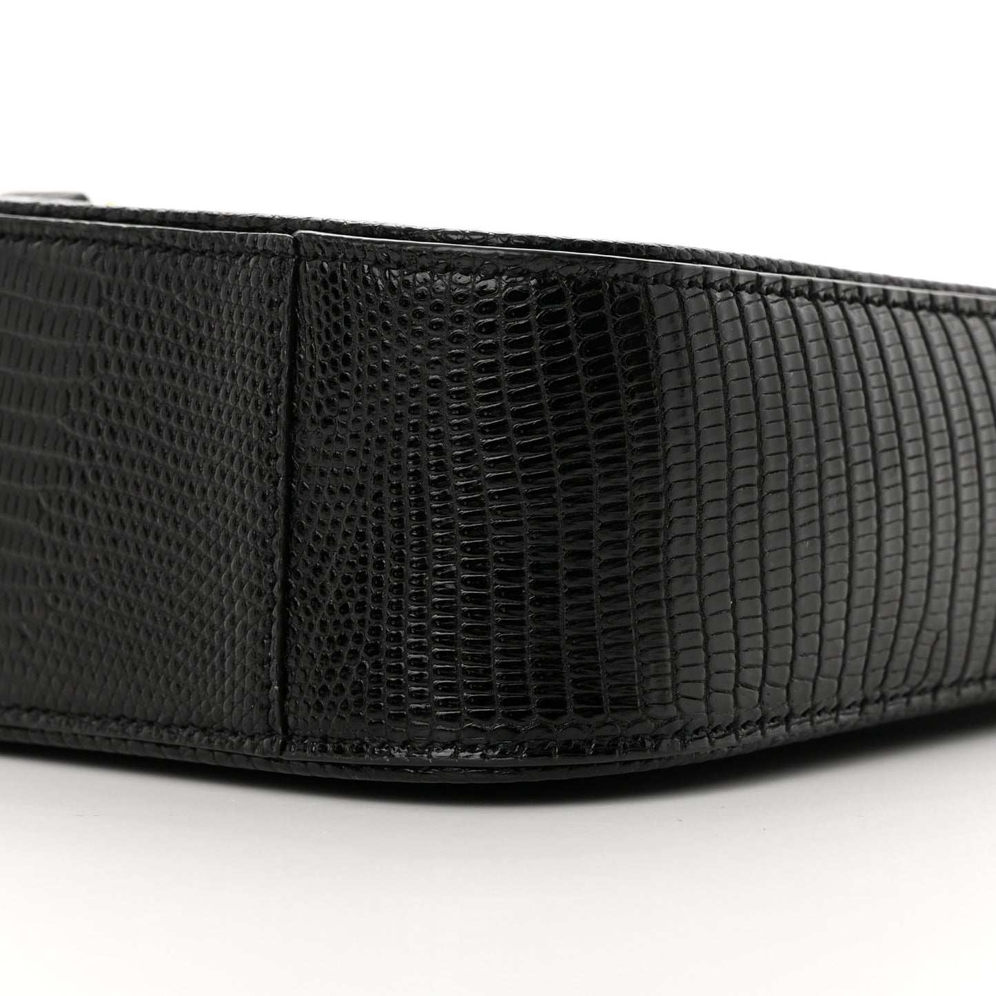 Calfskin Lizard Embossed LE 5 A 7 Hobo Black
