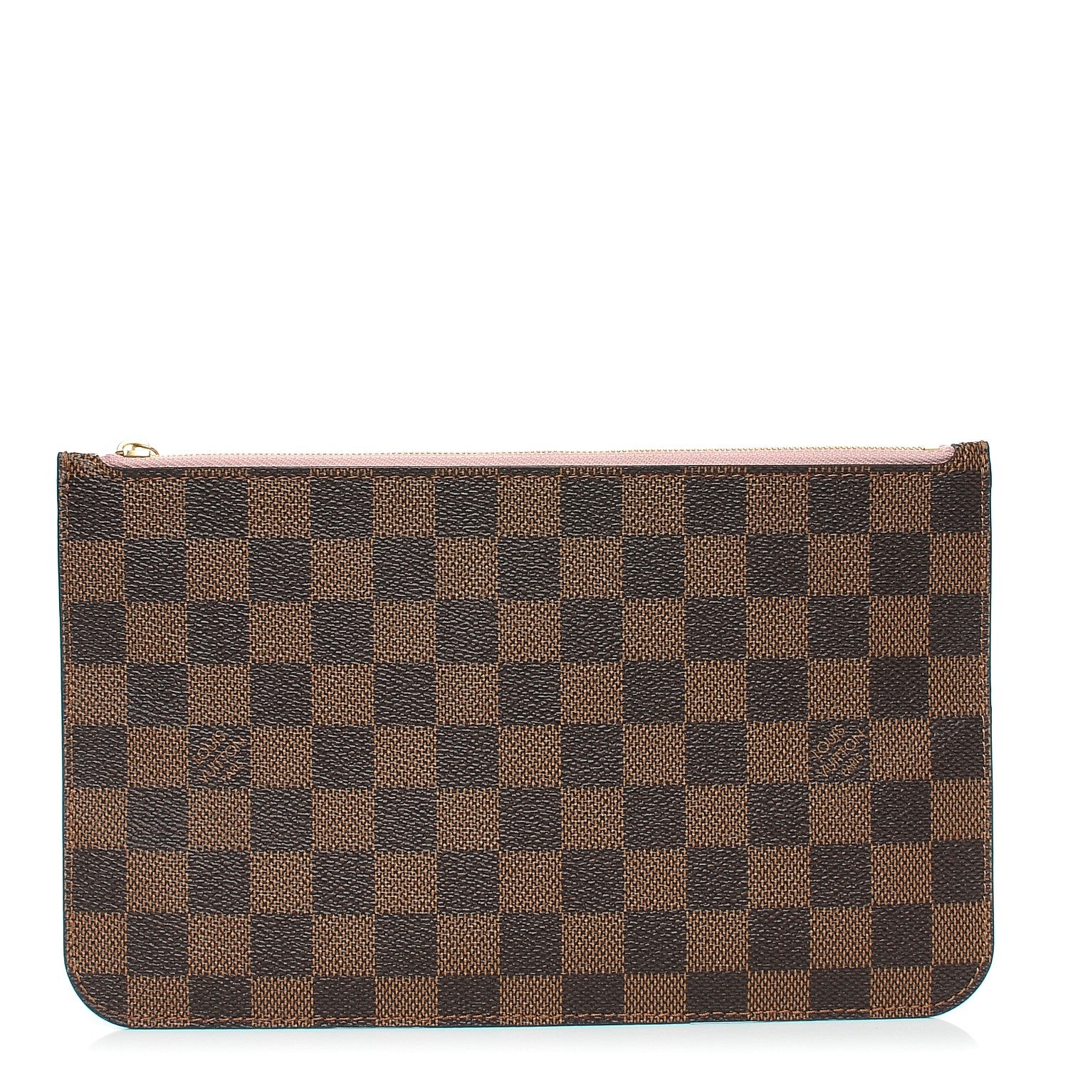 Louis Vuitton Damier Ebene Neverfull MM GM Pochette Rose Ballerine 1 of 7
