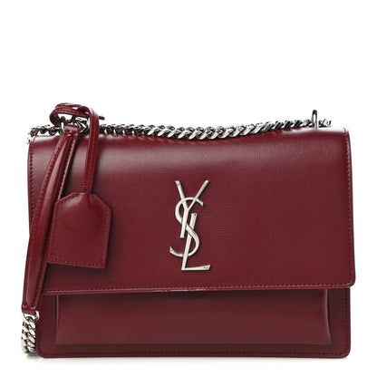 Saint Laurent Calfskin Medium Monogram Sunset Pallisandre 1 of 10