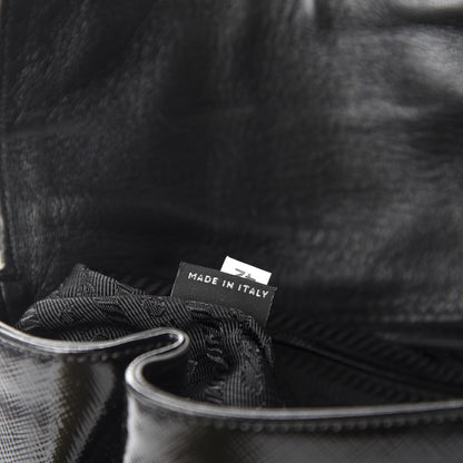 Prada Saffiano Vernice Clutch Black 9 of 11