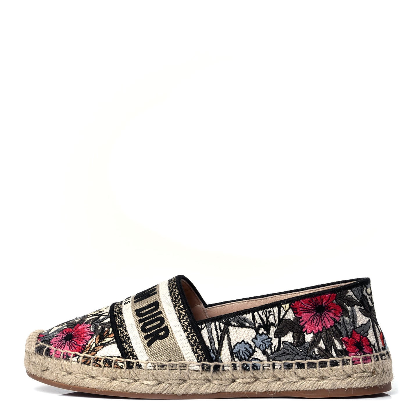 Embroidered Mille Fleurs Granville Espadrille 37.5 Multicolor