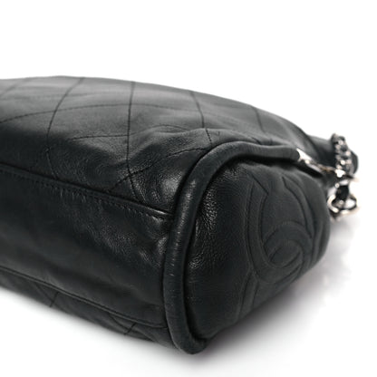 Chanel Lambskin Stitched Medium Ultimate Soft Tote Black 9 of 9