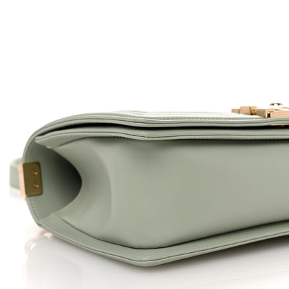 Chanel Calfskin Quilted Medium Boy Flap Light Green 9 of 12