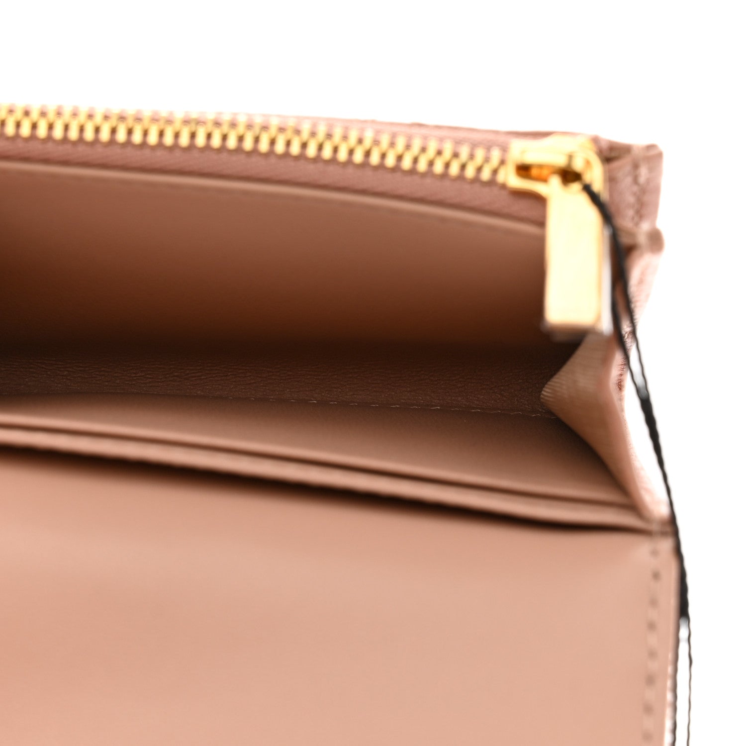 Christian Dior Supple Calfskin Cannage Caro Glycine Wallet Rose Des Vents 4 of 8