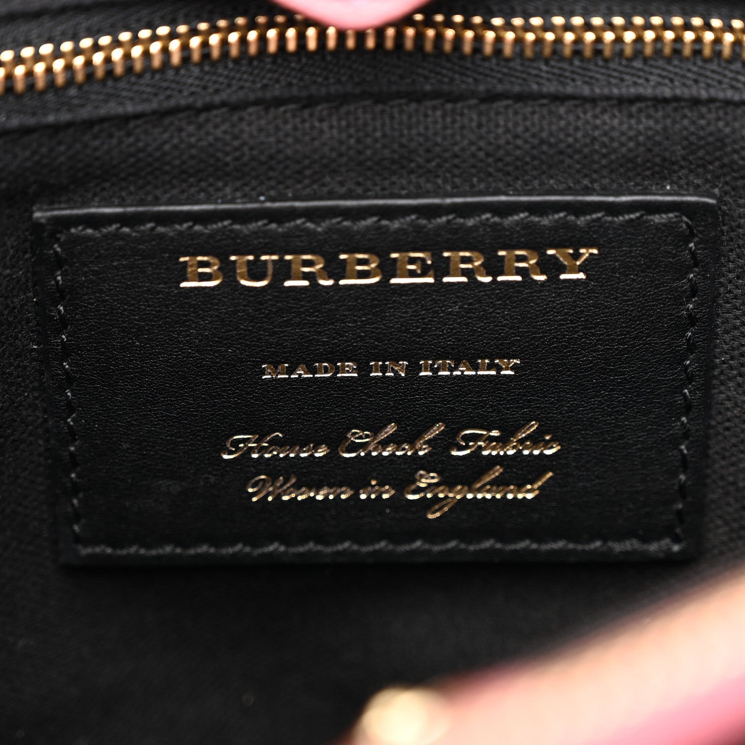 Burberry Grainy Calfskin House Check Medium Banner Tote Mauve Pink 7 of 18