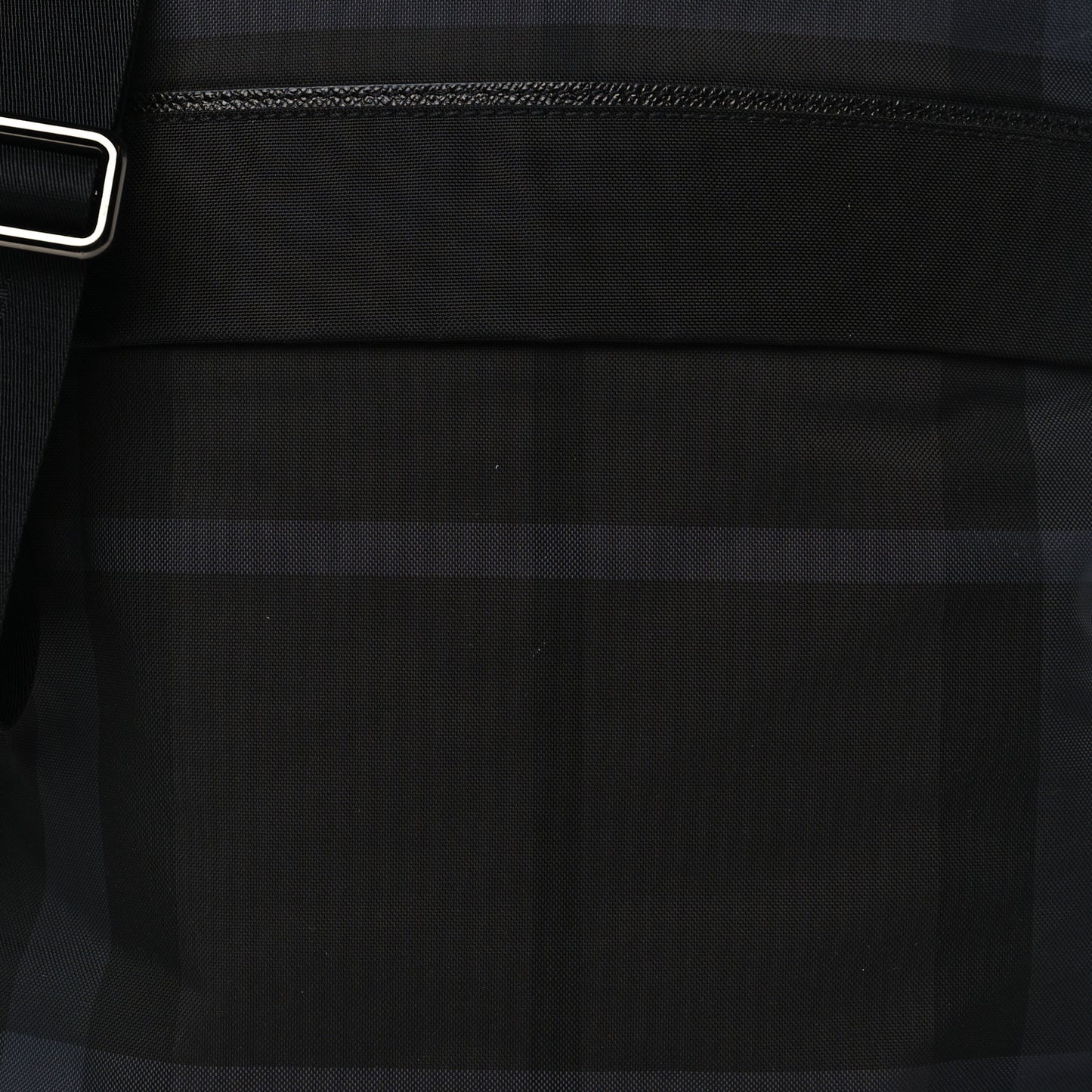 Smoked Check Crossbody Messenger Bag Black
