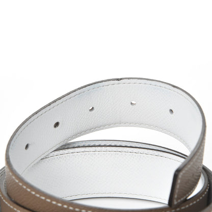 Hermes Epsom 32mm H Belt 95 White Etoupe 5 of 7