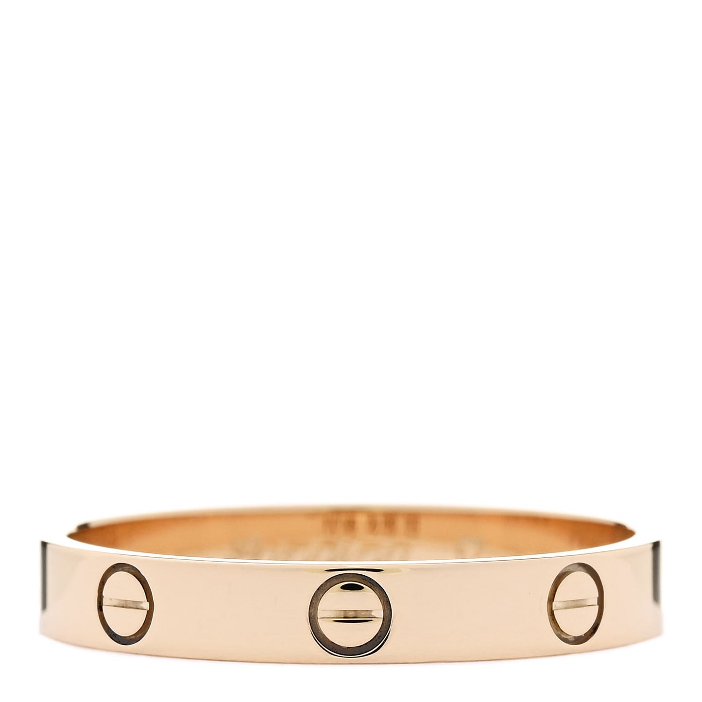 18K Yellow Gold 3.5mm LOVE Wedding Band Ring 64 10.75
