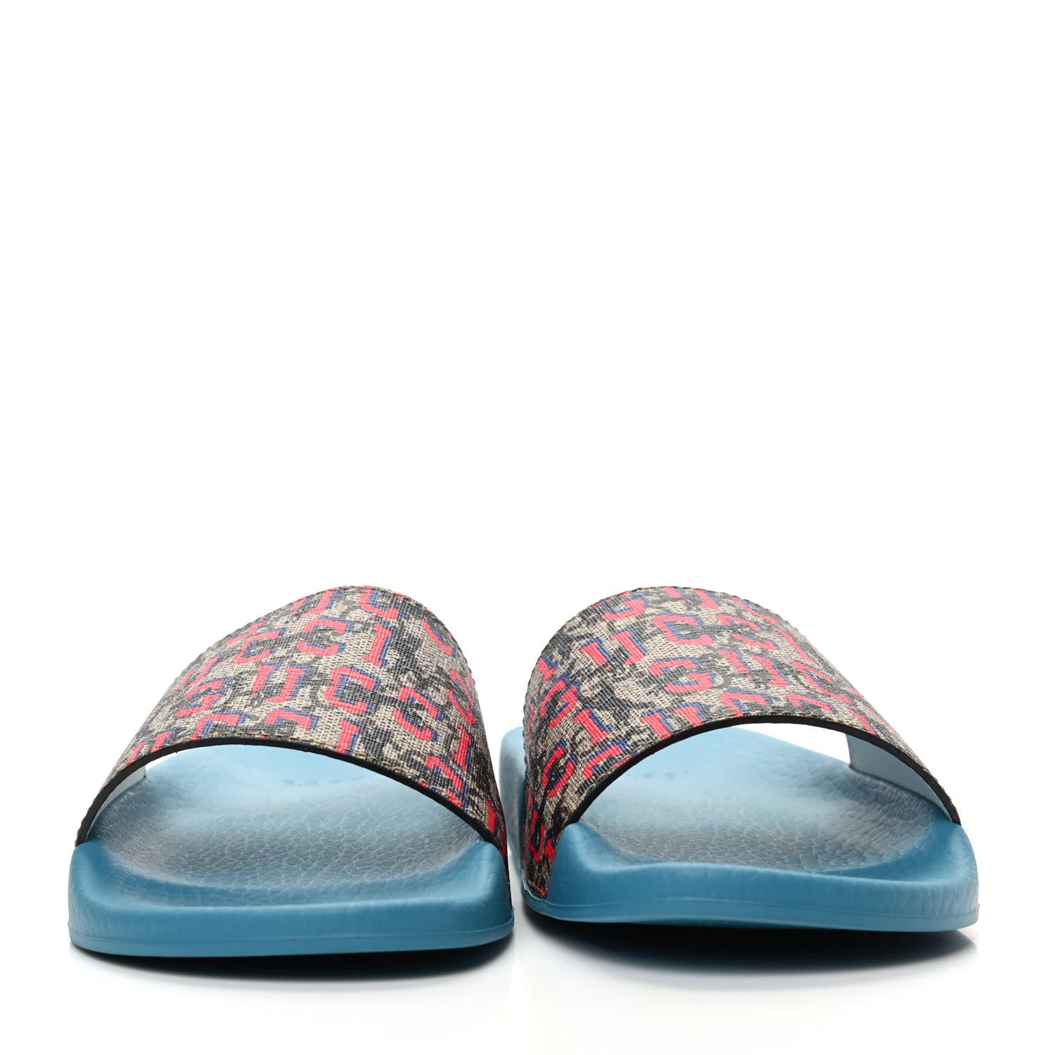 Gucci GG Supreme Monogram Gucci Wolf Slide Sandals 35 Multicolor 2 of 9