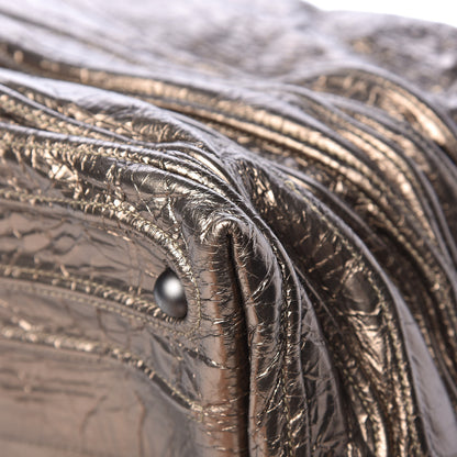 Bottega Veneta Metallic Crinkled Calfskin Tote 13 of 14