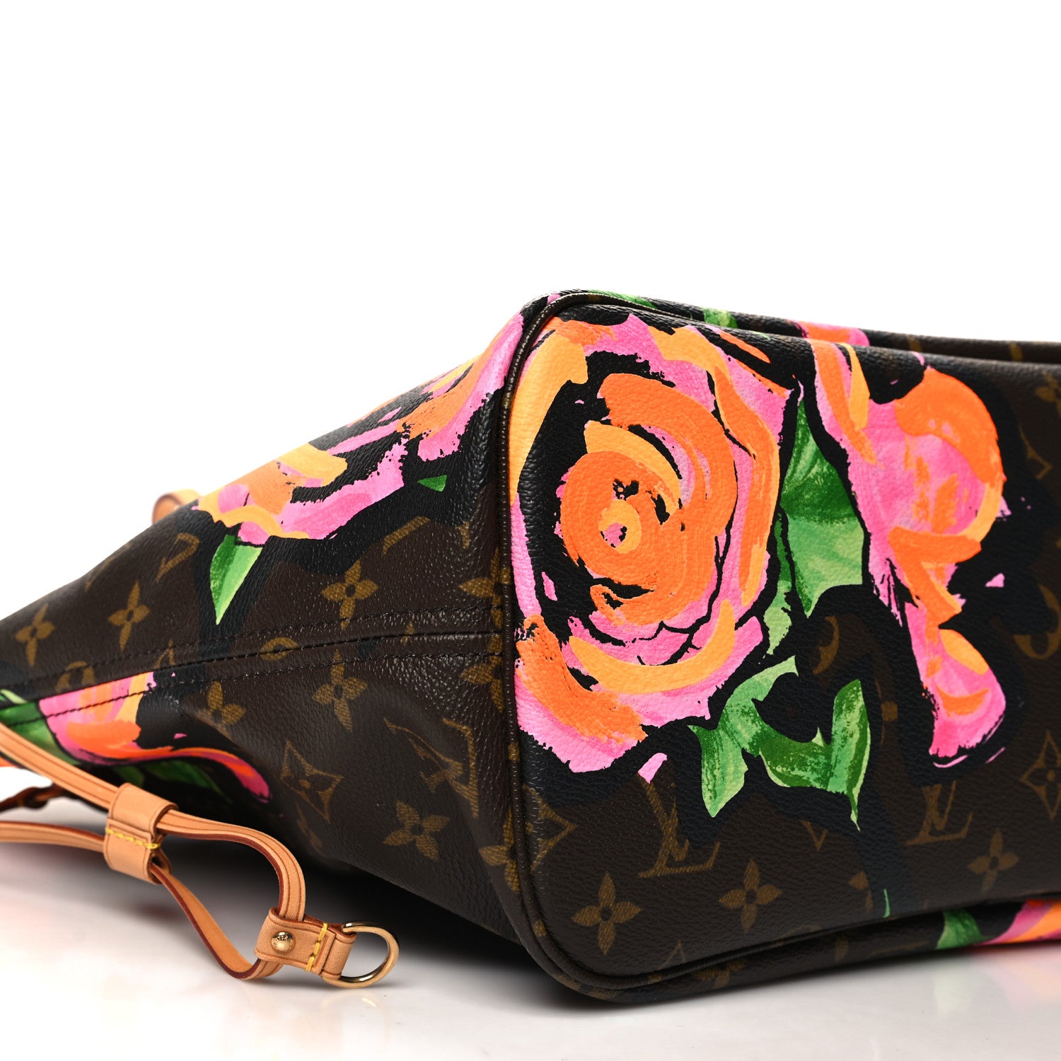 Louis Vuitton Monogram Roses Neverfull MM 8 of 10