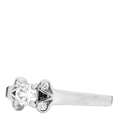 Cartier Platinum Diamond .23ct Ballerine Solitaire Engagement Ring 46 3.75 3 of 7