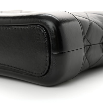 Chanel Aged Calfskin Quilted Small Gabrielle Hobo Black 10 of 11