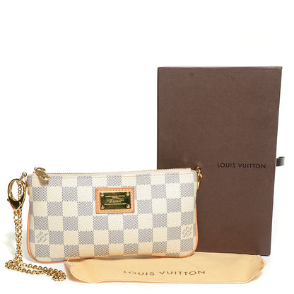 Louis Vuitton Damier Azur Pochette Milla MM 5 of 8