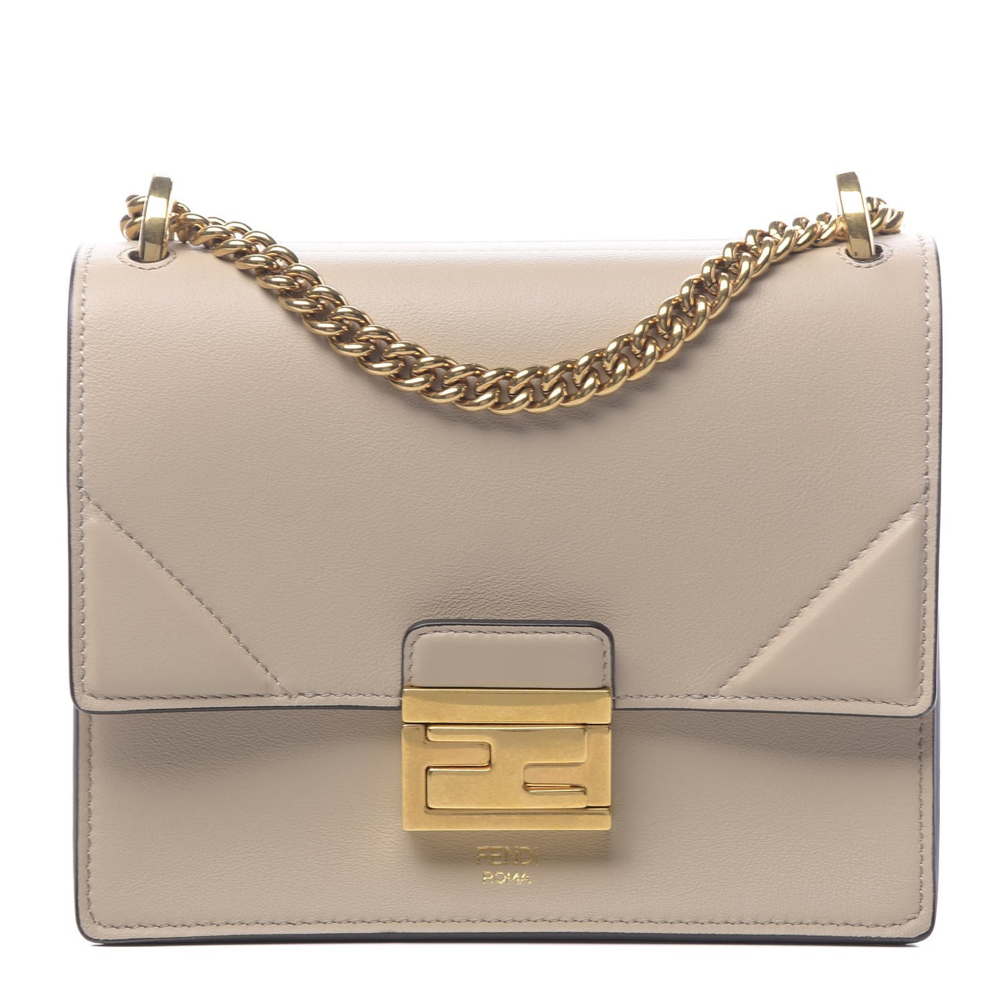 Vitello Grace Matte Small Kan U Shoulder Bag Nuvola