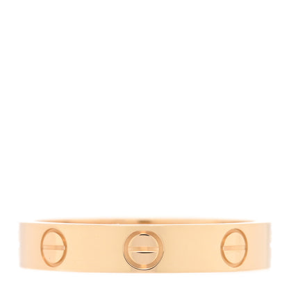 Cartier 18K Yellow Gold 3.5mm LOVE Wedding Band Ring 53 6.5 1 of 4