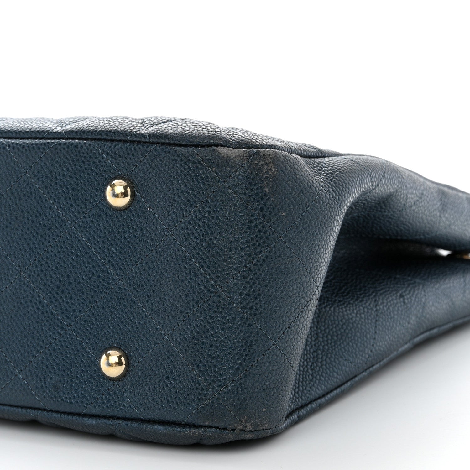 Chanel Caviar Quilted Large CC Shopping Tote Navy 10 of 16