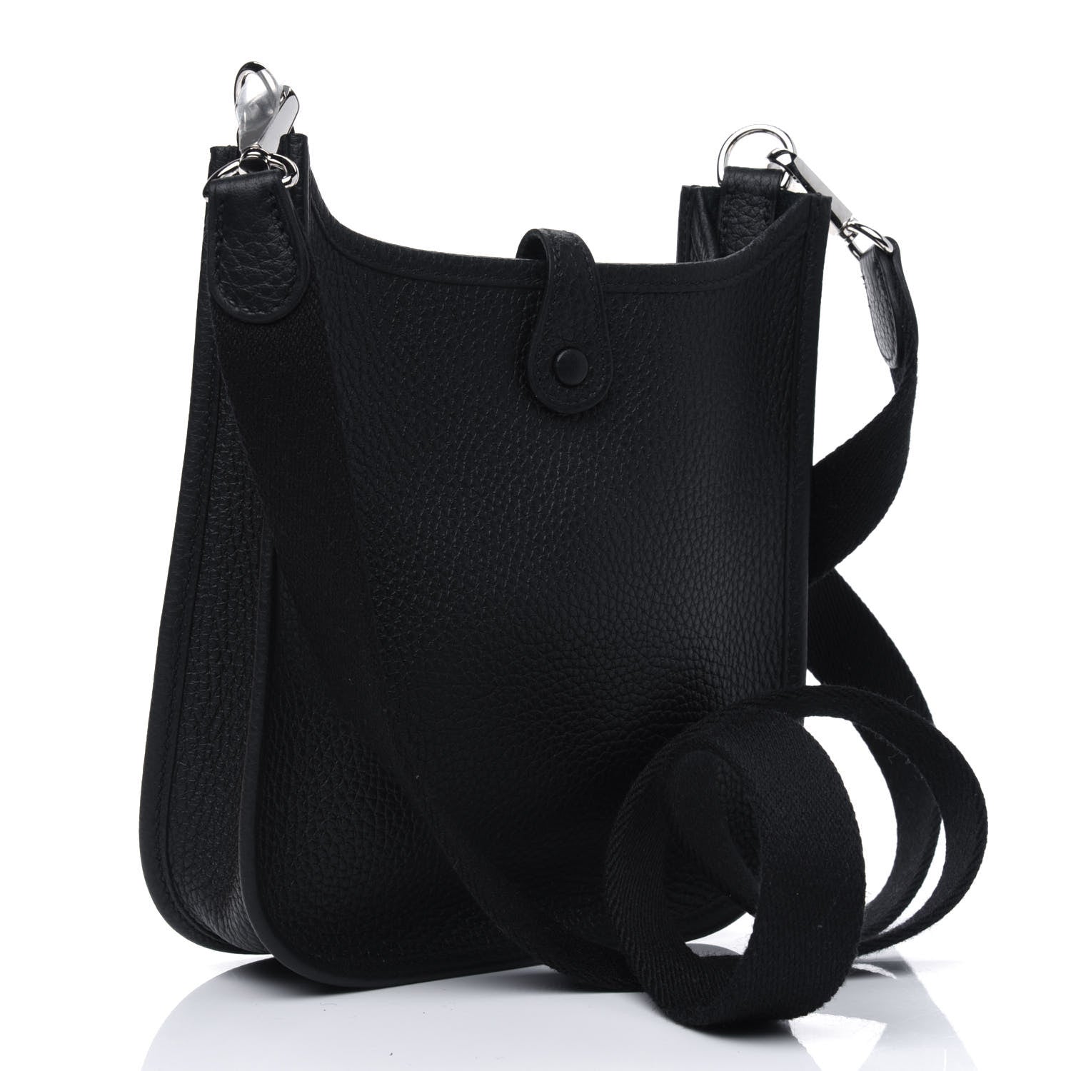 Hermes Taurillon Clemence Evelyne TPM Black 3 of 11