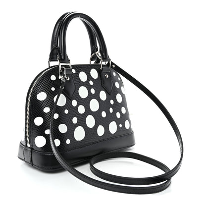 Louis Vuitton X YK Epi Alma BB Black White 3 of 9