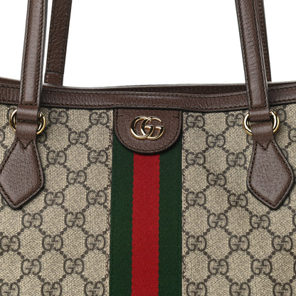 Gucci GG Supreme Monogram Medium Ophidia Shopping Tote Brown 8 of 10