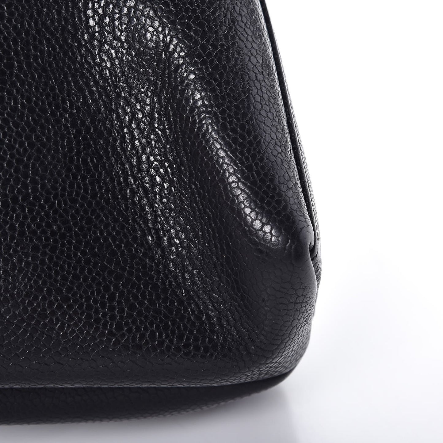 Caviar Flap Shoulder Bag Black