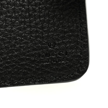 Gucci Piuma Calfskin Medium Bamboo Double G Wallet Black 6 of 6