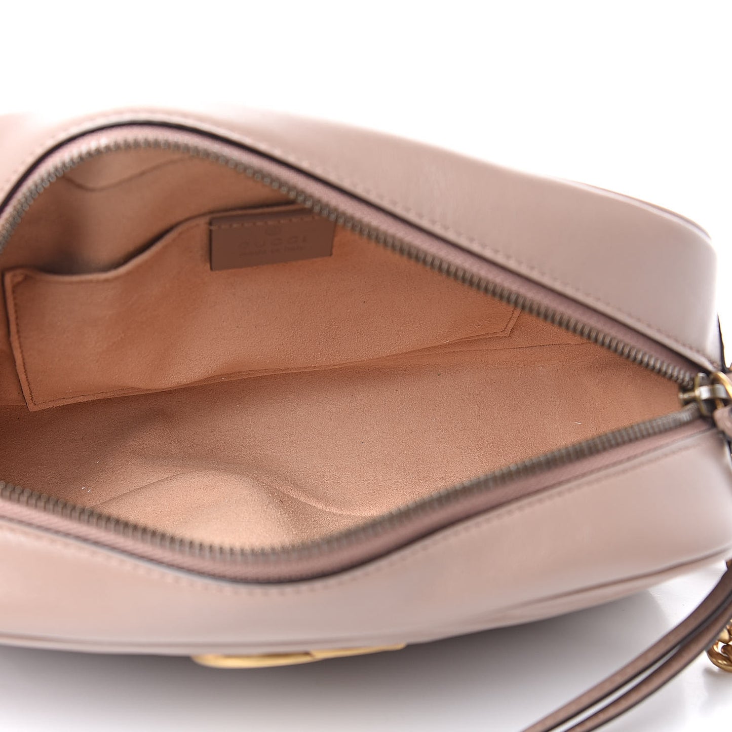 Calfskin Matelasse Small GG Marmont Chain Shoulder Bag Porcelain Rose