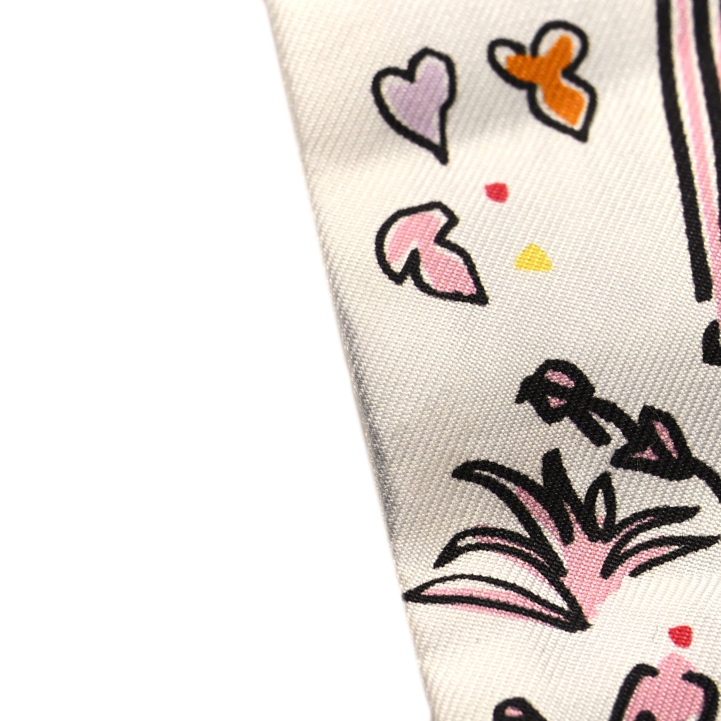 Silk Twilly Rayures d'Ete Jaune Bleu Orange