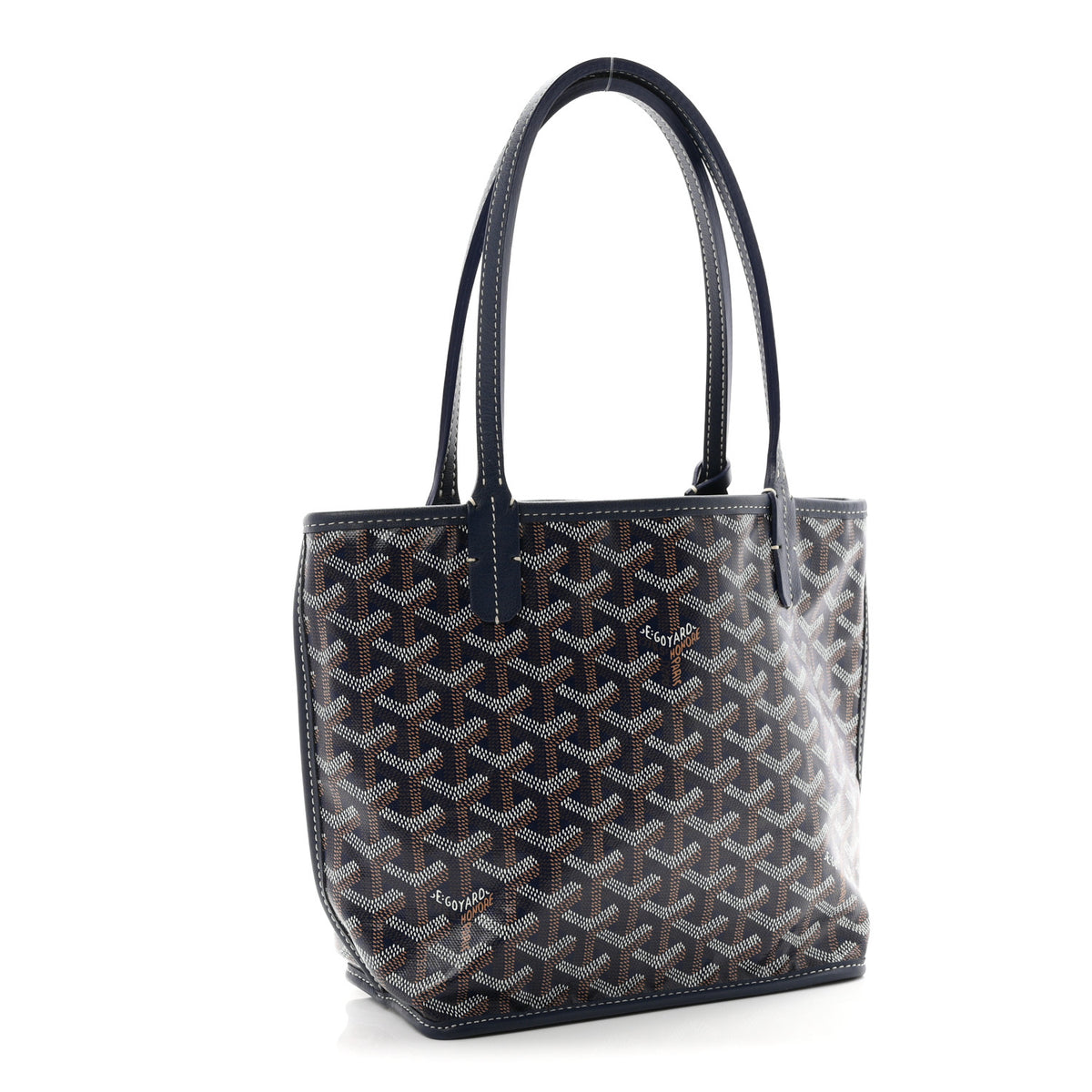 Goyard Goyardine Reversible Mini Anjou Navy 7 of 18