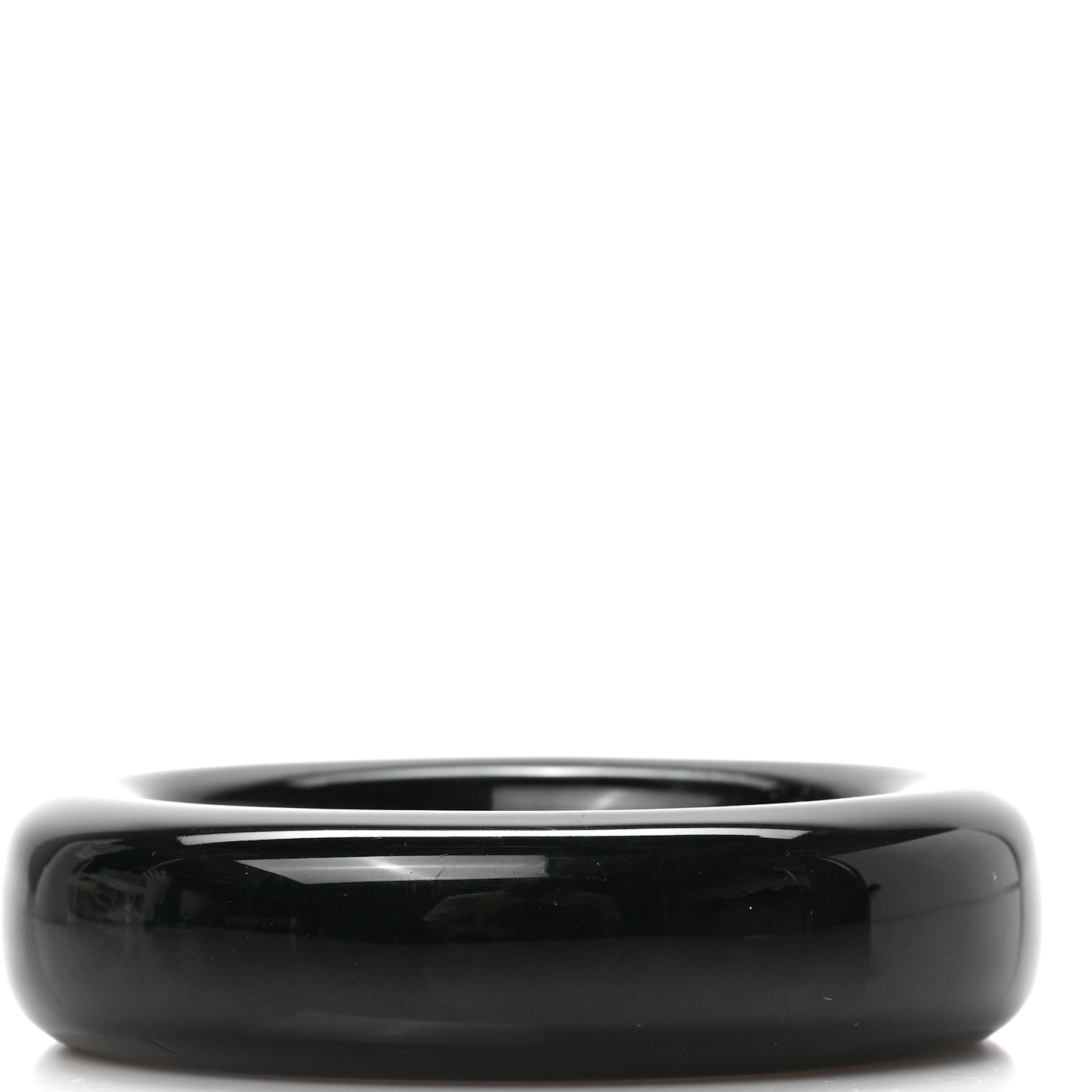 Lacquer Hardwood Elsa Peretti Doughnut Bangle Bracelet Black
