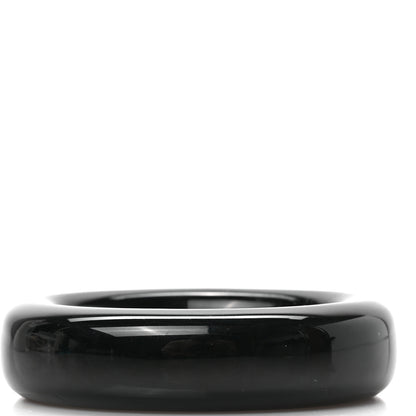 Tiffany Lacquer Hardwood Elsa Peretti Doughnut Bangle Bracelet Black 3 of 4