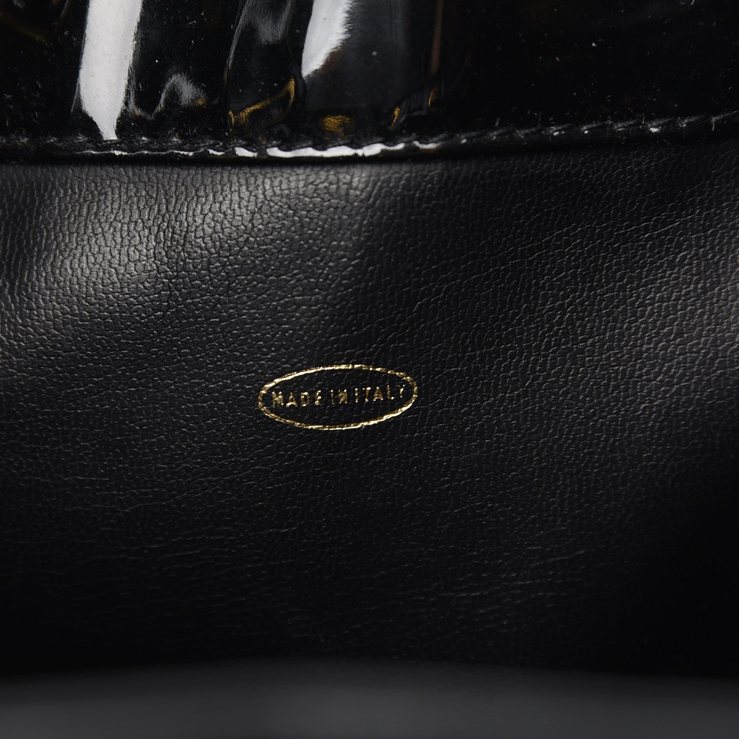 Chanel Patent CC Drawstring Shoulder Bag Black 6 of 8