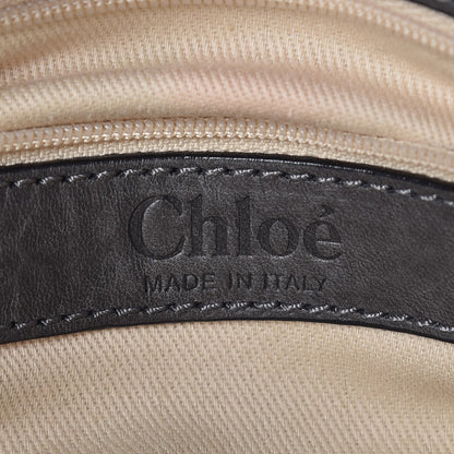 Chloe Metallic Python Silverado Shoulder Bag Silver Grey 6 of 9