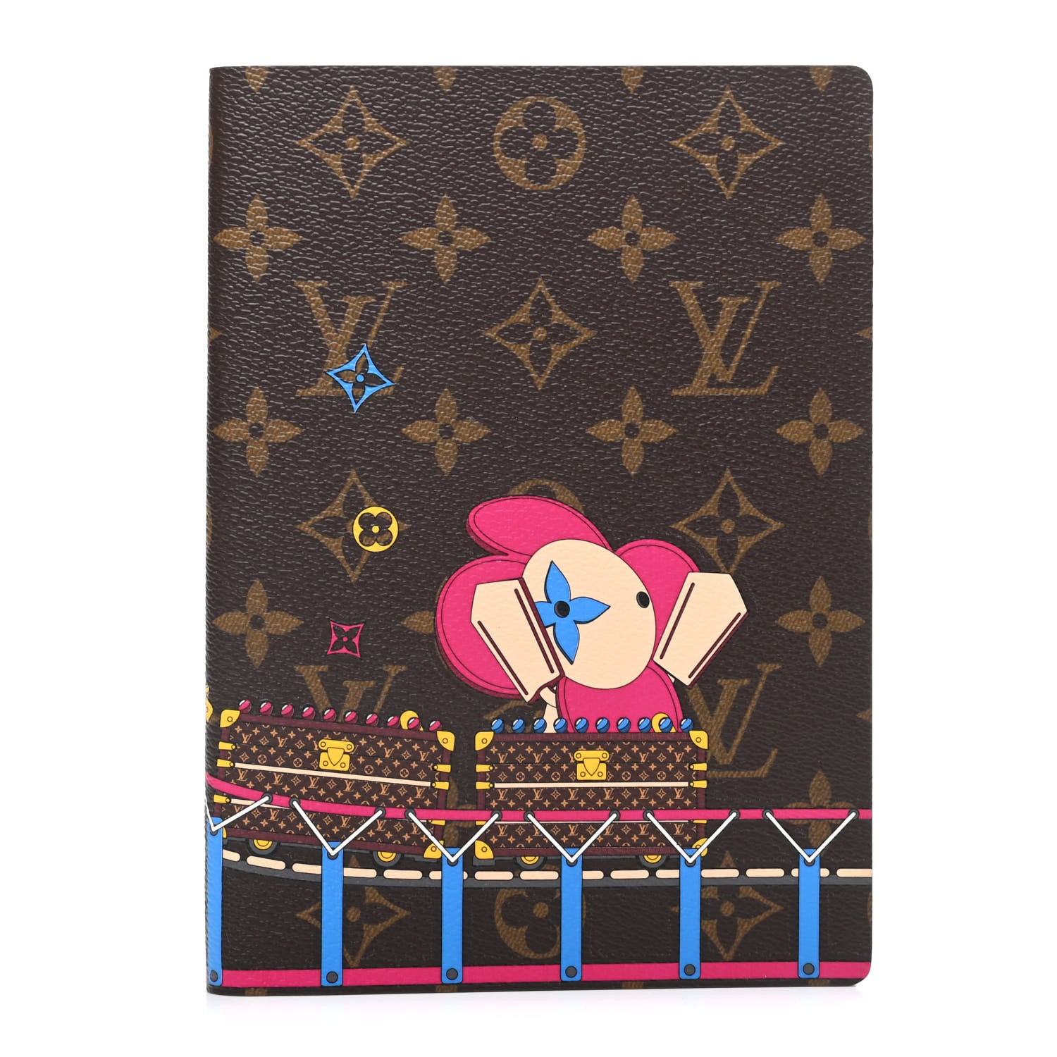 Louis Vuitton Monogram 2020 Christmas Animation Roller Coaster Notebook MM Pivoine 1 of 7