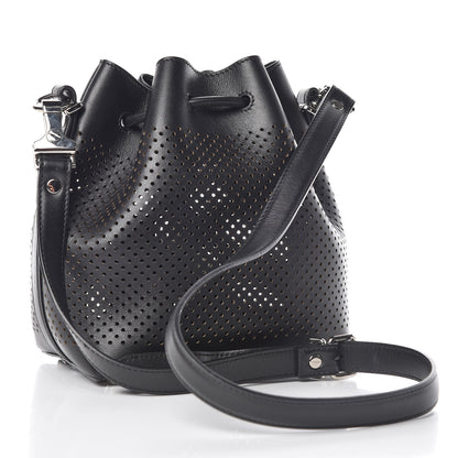 Proenza Schouler Calfskin Perforated Small Bucket Bag Black 4 of 13