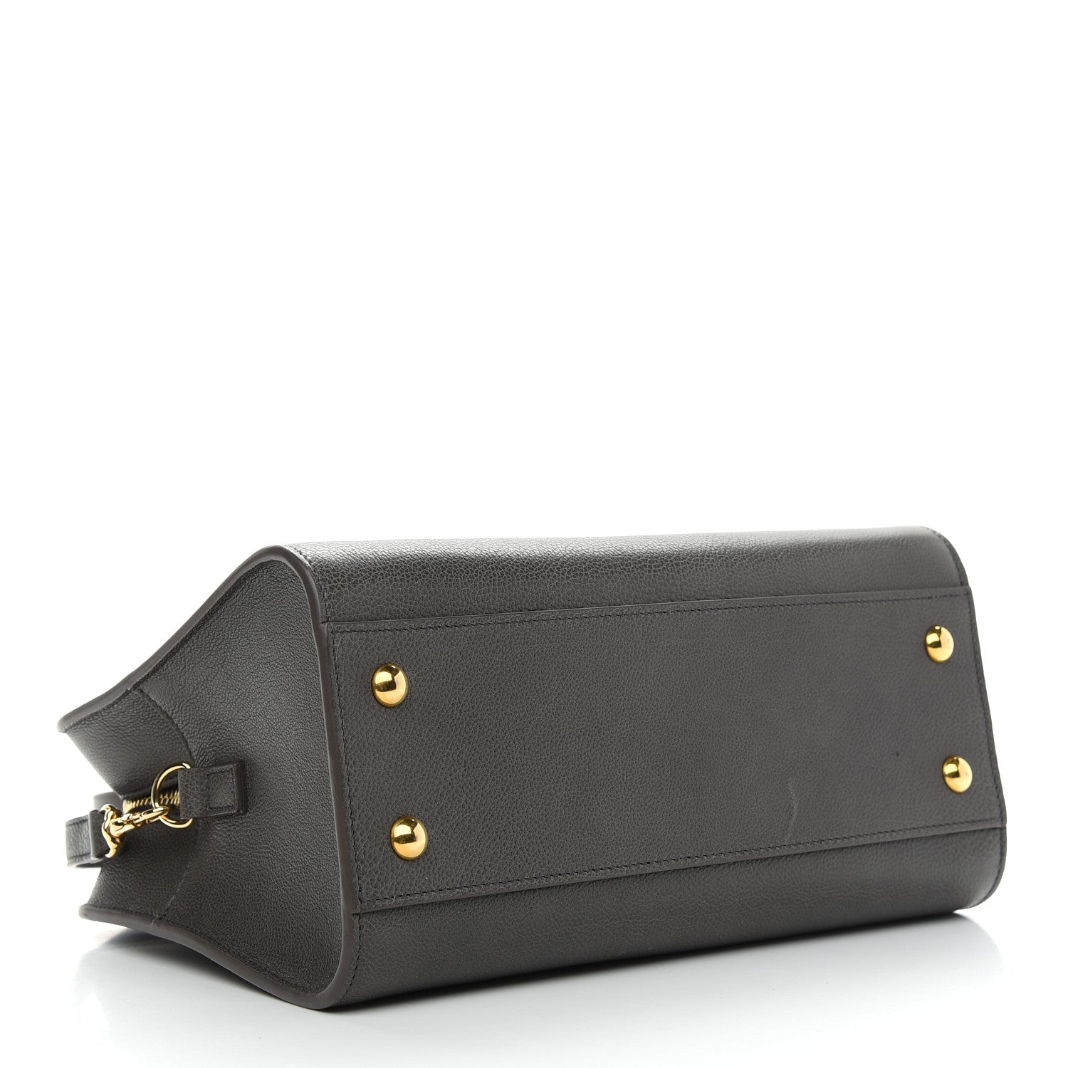 Saint Laurent Calfskin Baby Monogram Cabas Grey 4 of 12