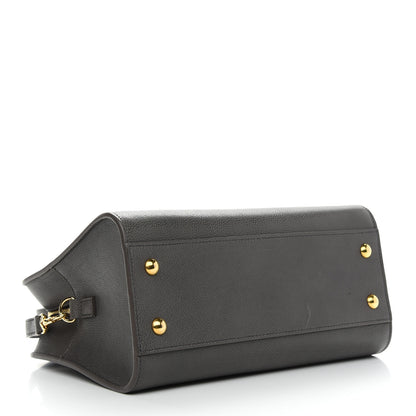 Saint Laurent Calfskin Baby Monogram Cabas Grey 4 of 12