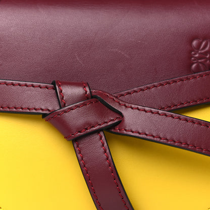 Loewe Calfskin Mini Gate Crossbody Bag Wine Yellow 8 of 10
