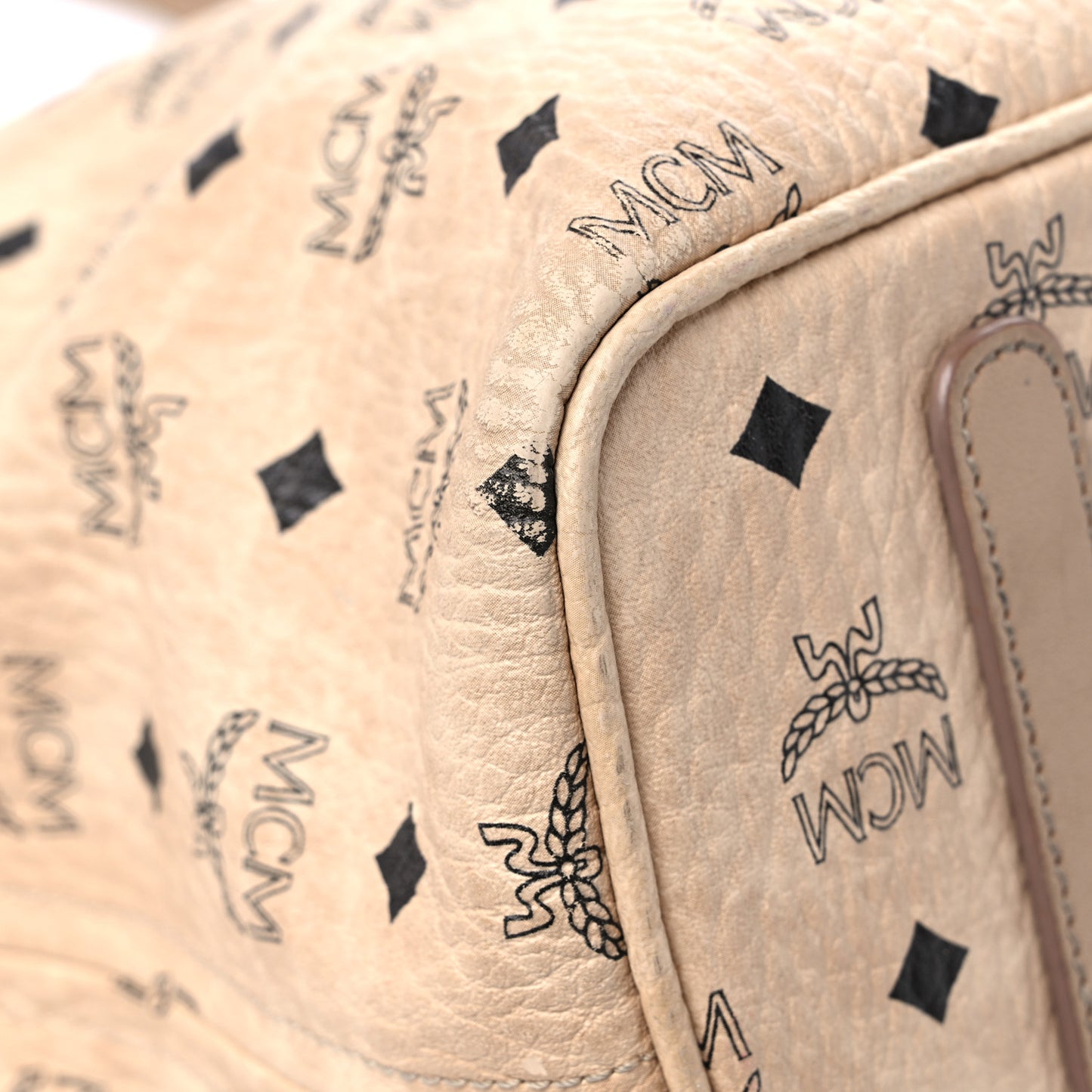 Visetos Medium Liz Reversible Shopper Tote Beige