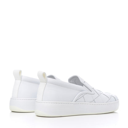 Bottega Veneta Nappa Intrecciato Slip On Sneakers 39 White 4 of 12