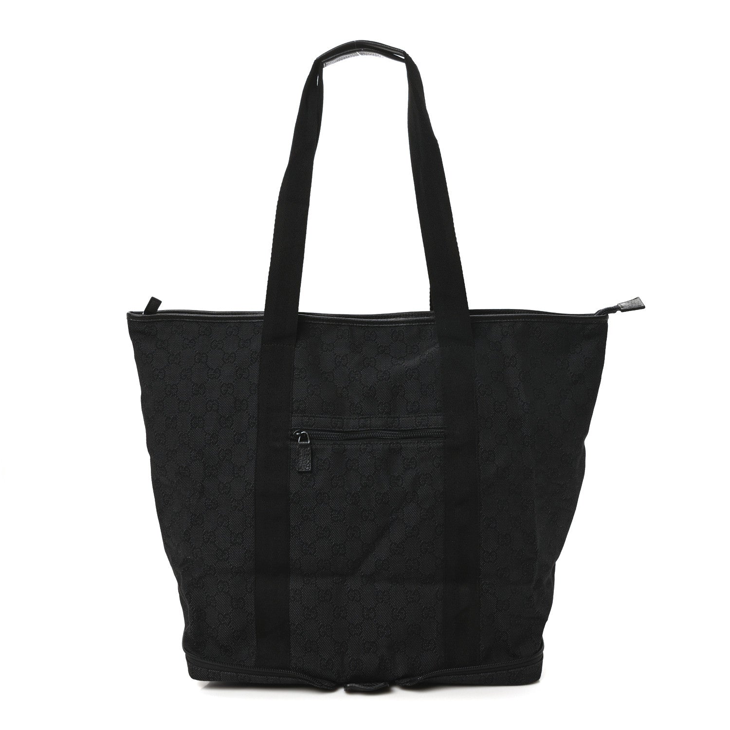 Gucci Denim Monogram Large Collapsible Travel Tote Black 1 of 10