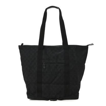 Gucci Denim Monogram Large Collapsible Travel Tote Black 1 of 10