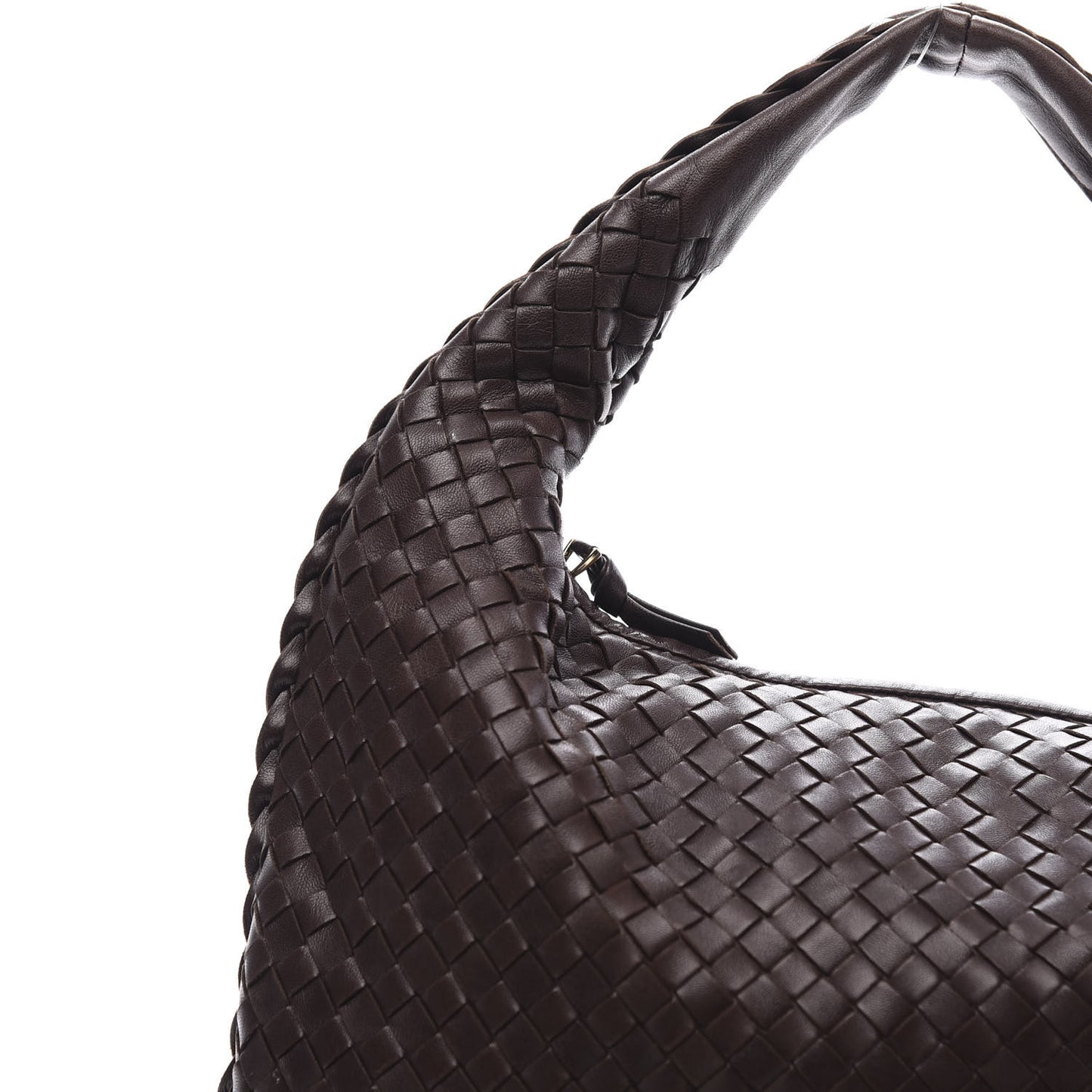 Nappa Intrecciato Medium Veneta Hobo Ebano