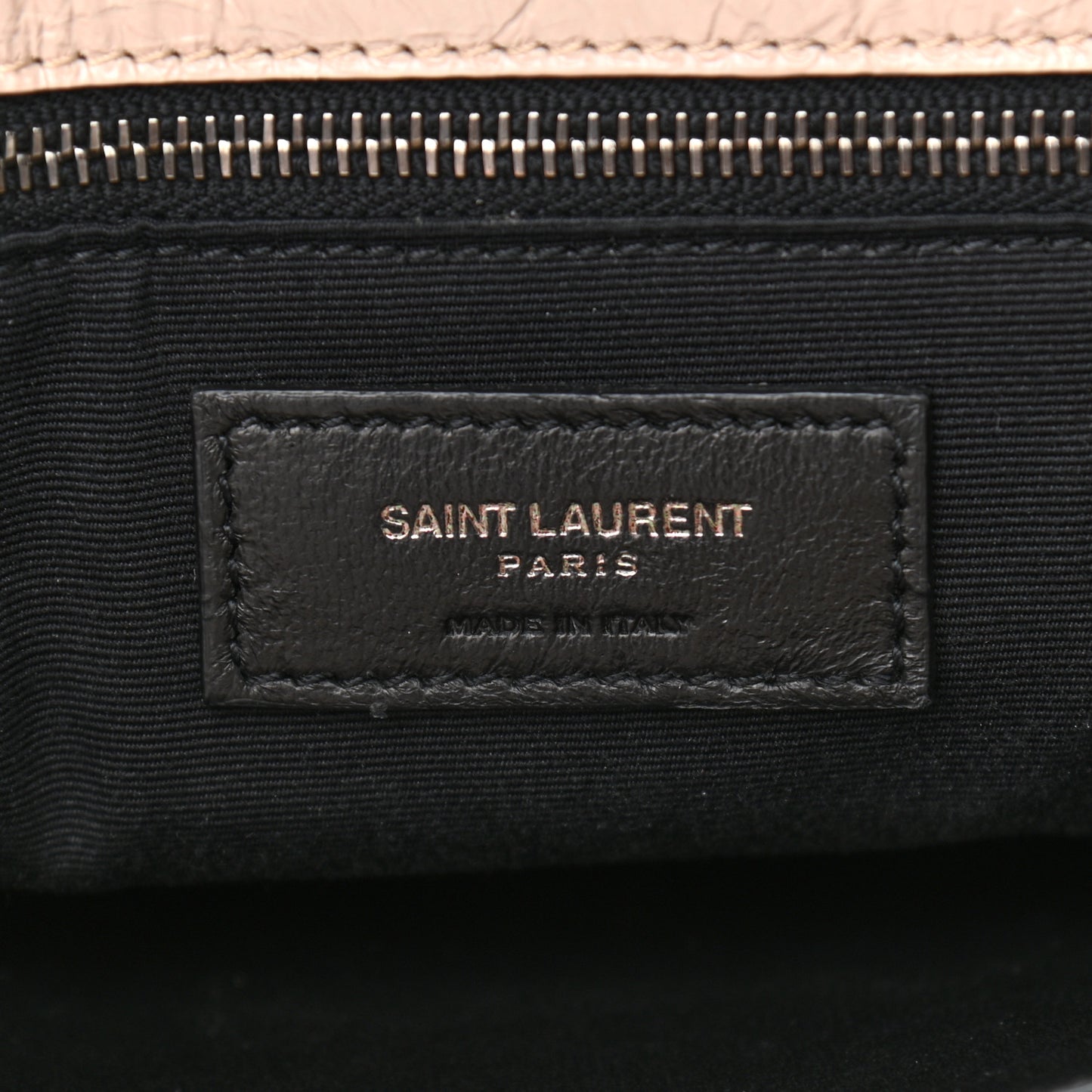 Crinkled Calfskin Matelasse Monogram Medium Niki Chain Satchel Natural
